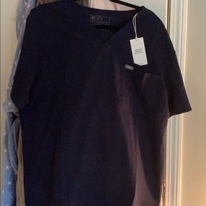 Figs Men’s scrub top-XL navy